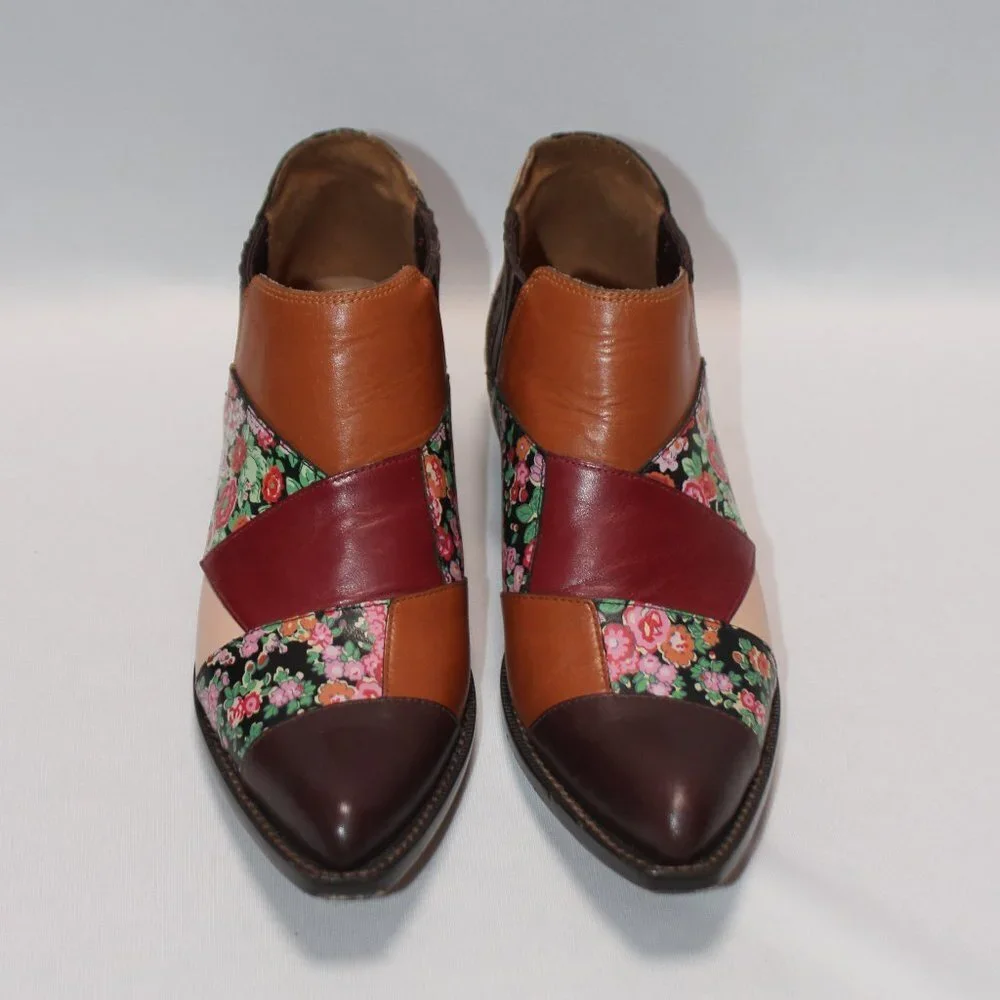 Coach Patchwork Bandit Leather Ankle Boot